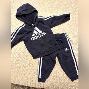Black 2T Adidas Sweatsuit